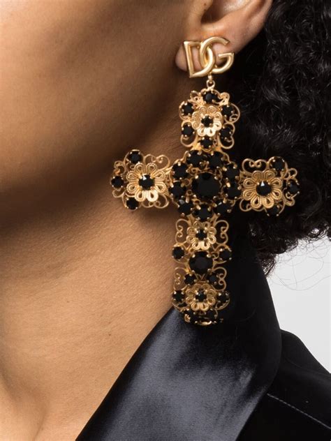 dolce gabbana replica earrings|dolce gabbana cross earrings.